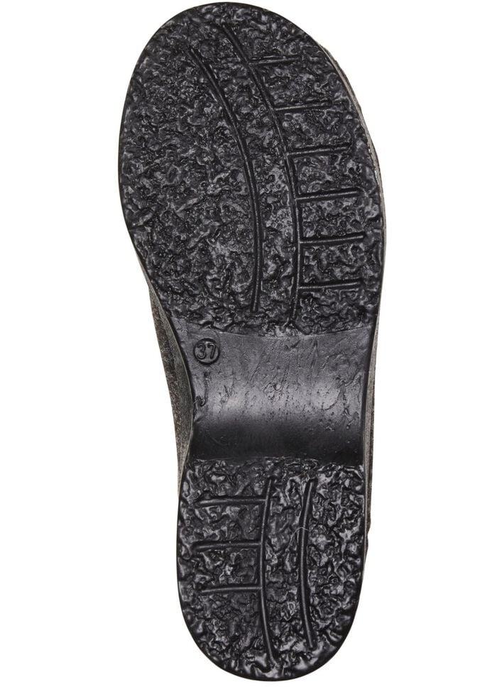 Warme Damen-Hausschuhe, Weite H, mit Rei&szlig;verschluss 