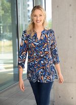 Shirt-Tunika mit Schlingenknopfleiste 