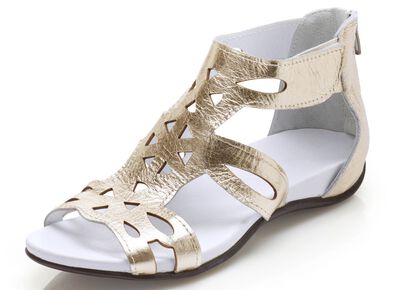 Andrea Conti, modische Damen-Sandalen, aus Leder 