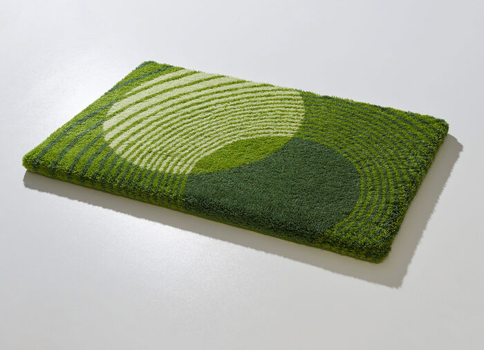 Badgarnitur von LineaDue mit rutschhemmender Rückseite GRÜN