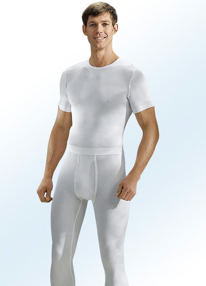 Hermko Dreierpack Unterhosen aus Feinripp mit Eingriff, weiß 