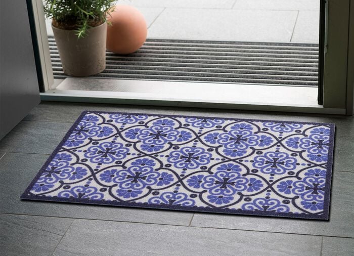 Fu&szlig;matte mit rutschhemmender Latex-R&uuml;ckseite 