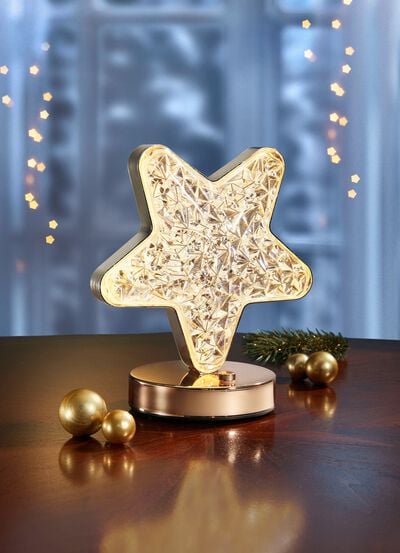 LED-Tischleuchte in Sternenform 