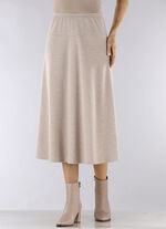 Rock in bequemer Schlupfform BEIGE MELIERT