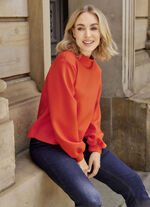 Shirt mit Stehkragen 