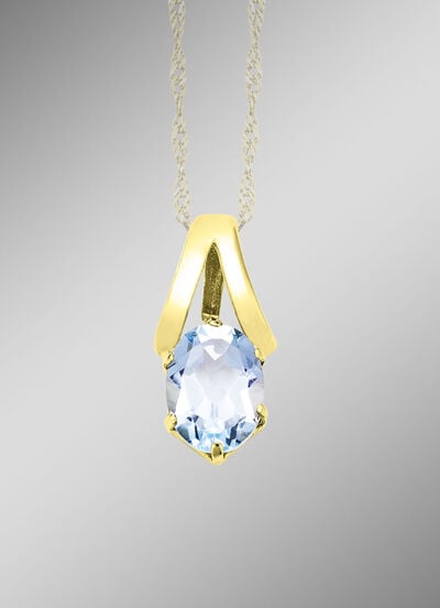 Anhänger mit Blautopas 