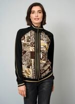 Shirtjacke mit durchgehendem Reißverschluss 