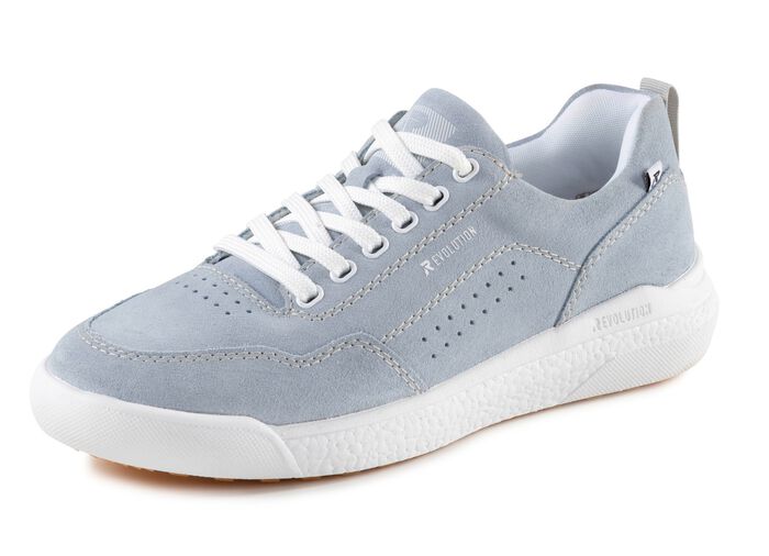 Sneaker aus Veloursleder BLEU