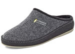 Atmungsaktive Herren-Hausschuhe, mit anatomisch geformtem Fußbett ANTHRAZIT-SCHWARZ