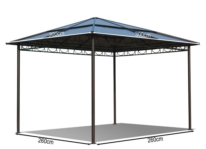 Stilvoller Hardtop-Pavillon 