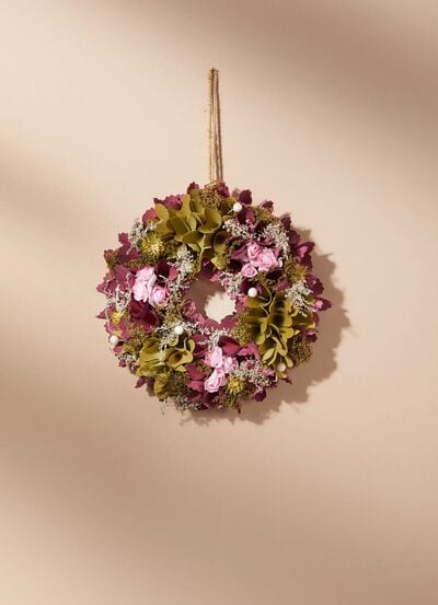 Wandkranz mit verschiedenen Bl&uuml;ten 