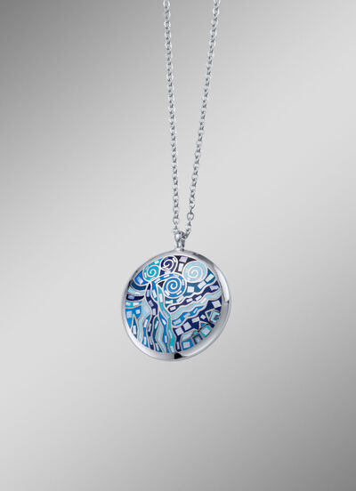 Moderner Anhänger mit Mosaikmuster  