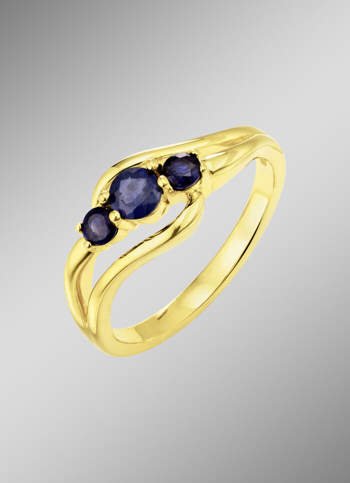 Damenring mit echt Safir 