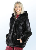 Jacke mit fester Kapuze 