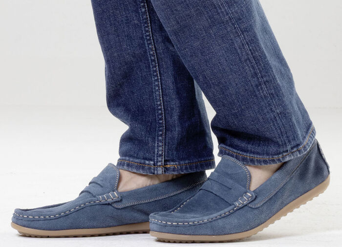 GINO GALANTE, klassische Herren-Slipper, aus Leder JEANS