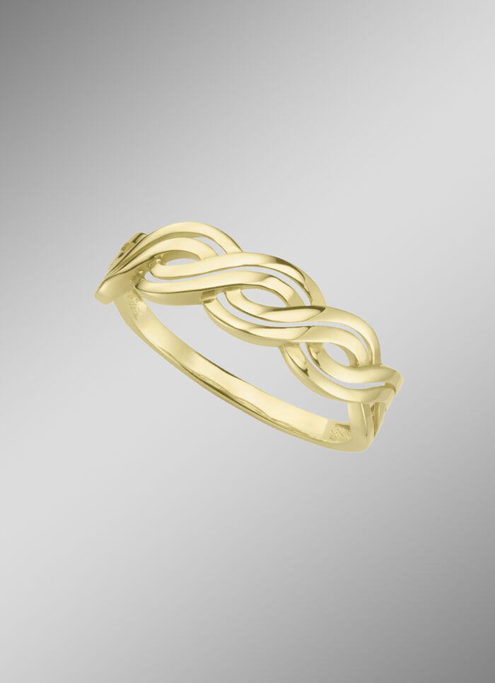 Moderner Damenring in gedrehter Optik 