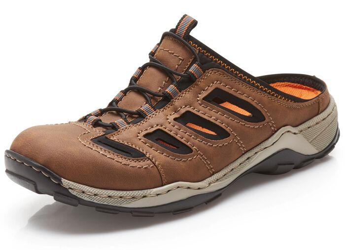 Rieker Clog mit Zierschn&uuml;rung BRAUN