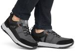 Rieker Sneaker mit Schn&uuml;rung GRAU-SCHWARZ