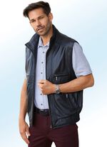Lederweste mit drei Innentaschen 