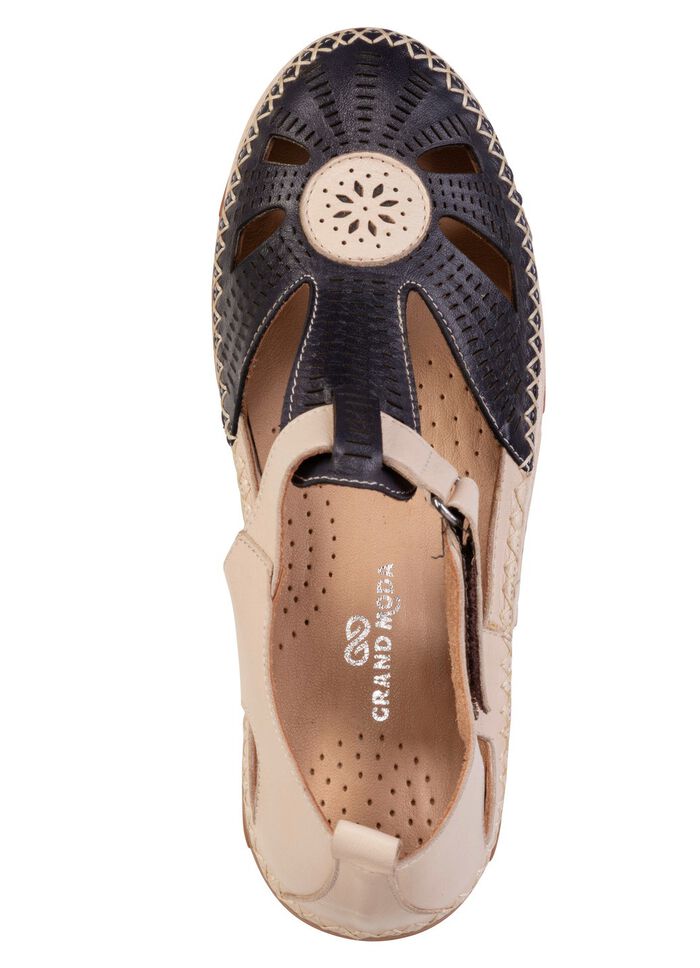 ELENA EDEN, sommerliche Damen-Slipper, Weite H, mit herausnehmbarem Fu&szlig;bett 