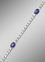 Hochwertiges Armband mit Brillanten und echt Safir 