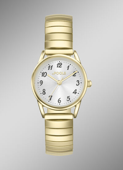 Zeitlose Quartz-Damenuhr Pools 1989 mit Zugband 