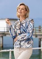 Kurzjacke mit eindrucksvollem Dessin 