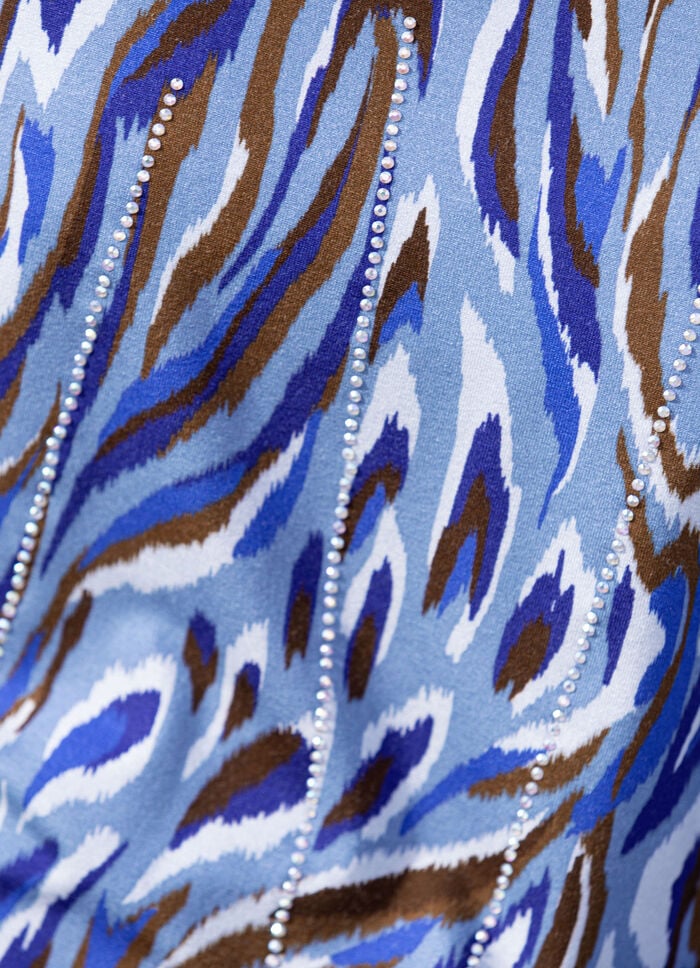 Shirt mit Strasszier im Vorderteil 