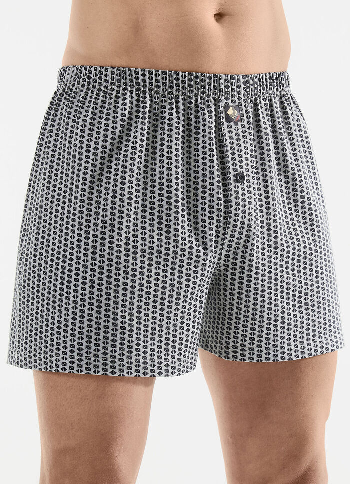 Fünferpack Boxershorts mit Alloverdessin 