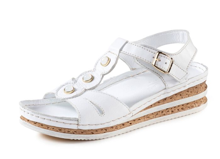 Andrea Conti Sandale aus weichem Nappaleder 