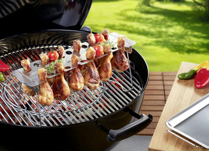 Gefu Hähnchenkeulen-Halter aus hochwertigem Edelstahl 