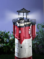 Wetterfester Solar-Leuchtturm XL 