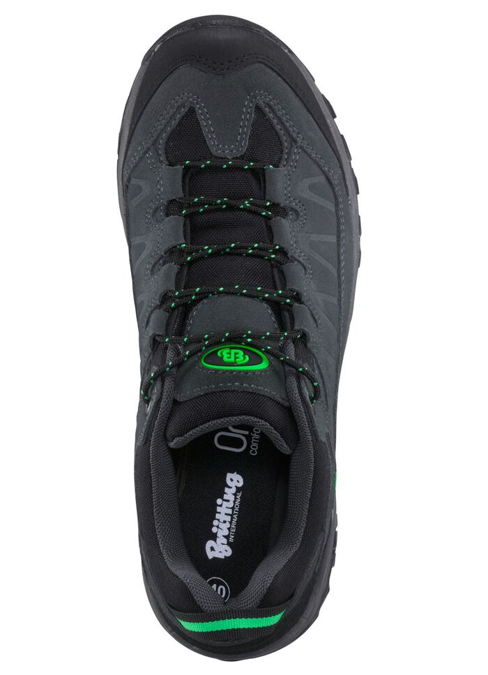 Schn&uuml;rschuh mit Klimamembrane ANTHRAZIT-GR&Uuml;N