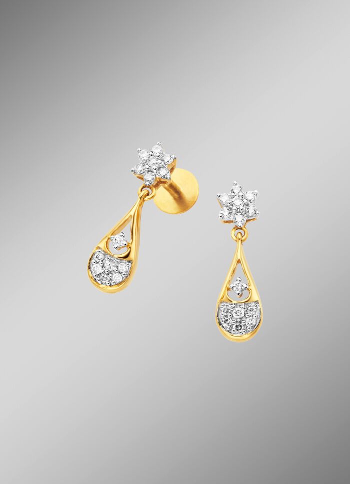 Ohrstecker mit 28 Brillanten 