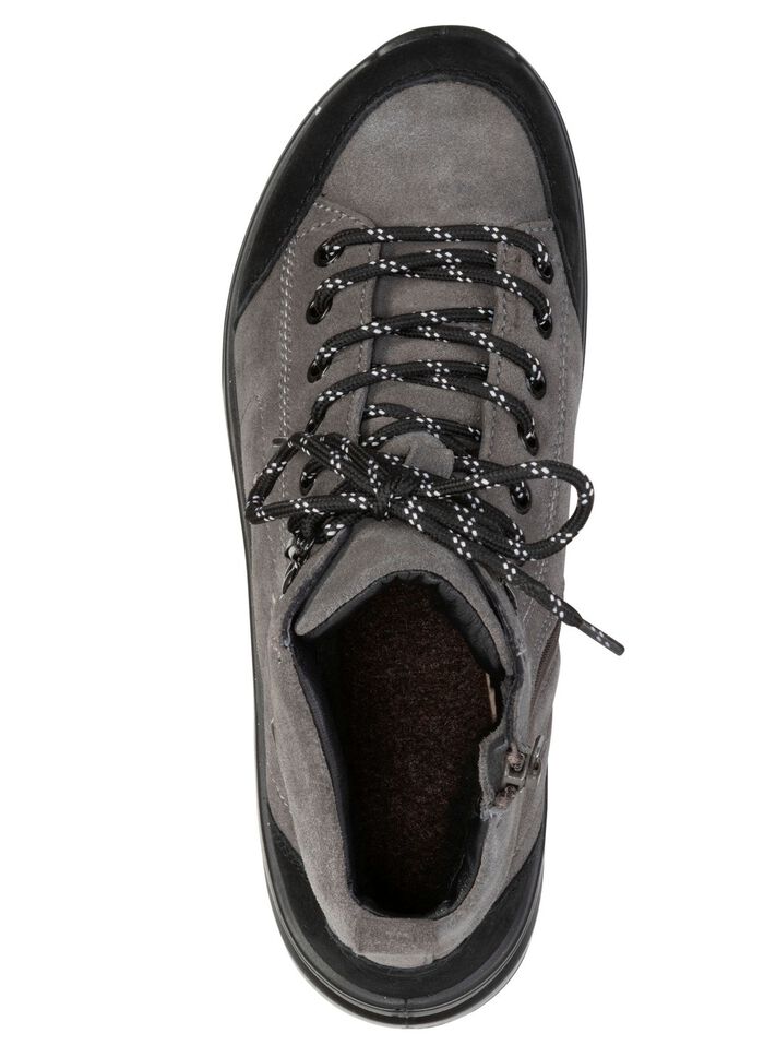 Sportliche Damen-Boots, Weite K, mit herausnehmbarem Fu&szlig;bett ANTHRAZIT