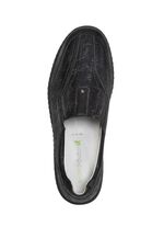 Waldl&auml;ufer, komfortable Damen-Slipper, Weite K, mit herausnehmbarem Fu&szlig;bett SCHWARZ