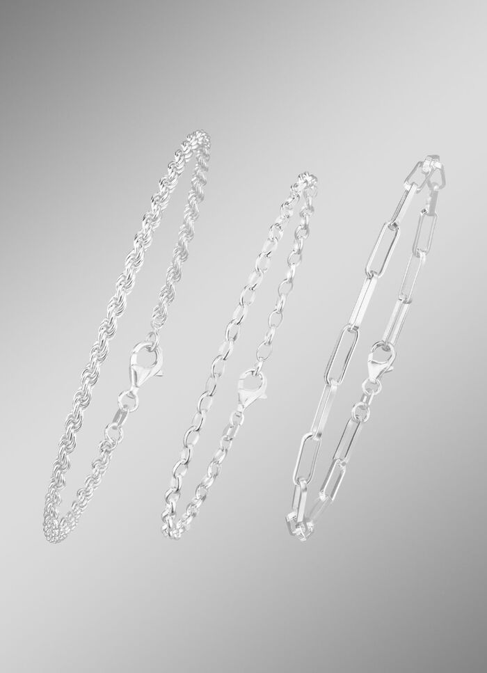 Schmuckset, 3-teilig, aus drei Armb&auml;ndern 