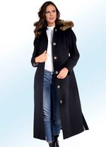 Mantel mit abnehmbarer Kapuze 