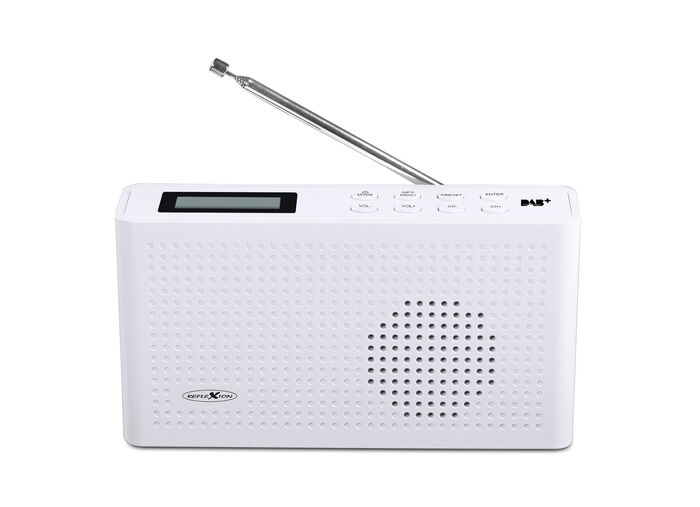 Tragbares DAB+ Radio mit integriertem Akku WEISS