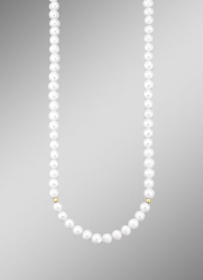 Edle Süßwasser-Zuchtperlenkette 