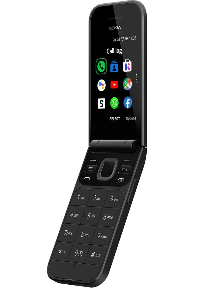 Nokia 2720 Flip Gro&szlig;tasten-Klapphandy SCHWARZ