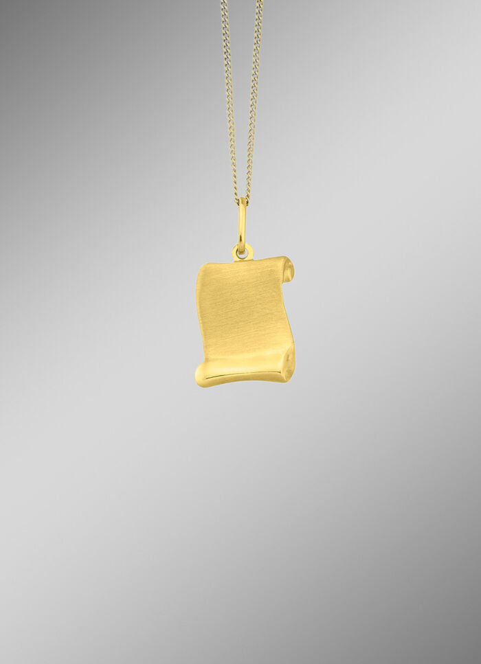 Toller Anh&auml;nger in Form einer Schriftrolle 