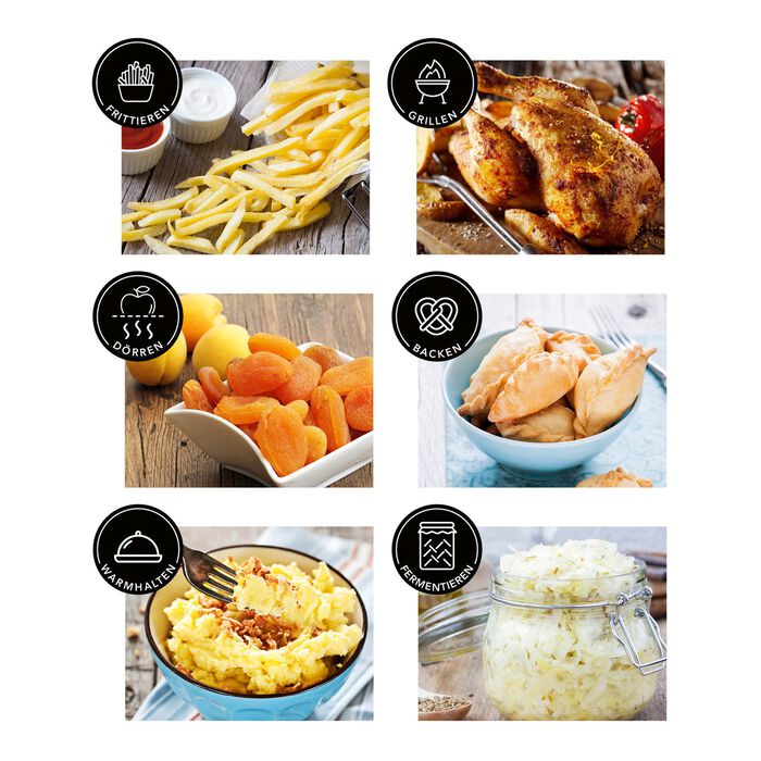 Digitaler Hei&szlig;luftofen f&uuml;r mehr Genuss mit weniger Fett 