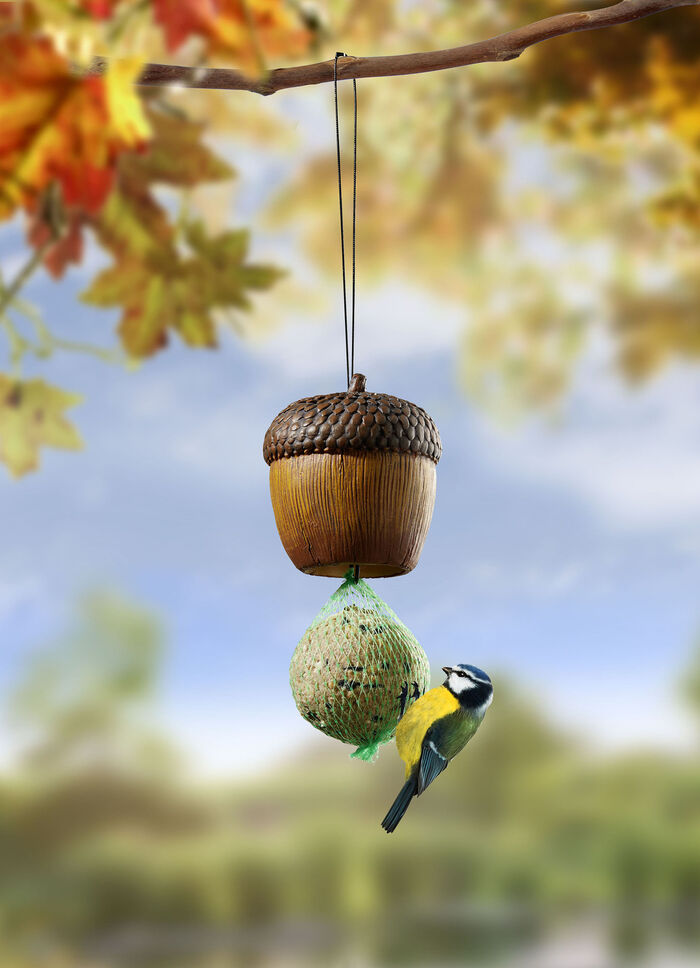 Meisenknödelhalter Eichel für Garten, Balkon oder Terrasse 