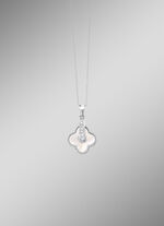 Schimmernder Muschel-Anhänger mit Zirkonia- 