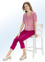 Tunika mit gesmoktem Saumabschluss 