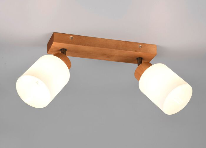 Deckenleuchte mit gläsernen Lampenschirmen NATUR