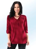 Shirt mit V-Ausschnitt  BORDEAUX