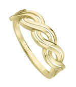 Moderner Damenring in gedrehter Optik 