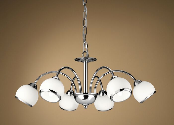 LED-Leuchten mit Gestell aus lackiertem Eisen CHROM